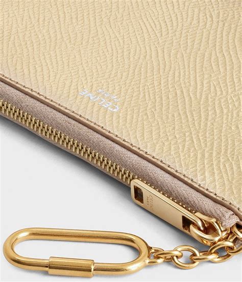 celine coin & card pouch|celine zipped card holder.